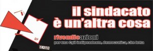 il sindacato è un'altra cosa banner