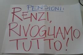 Pensioni: rivogliamo tutto! Presidio 7 luglio davanti a Inps via Silva Milano