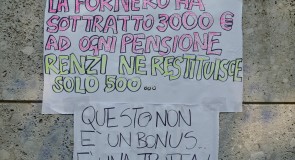 Video del presidio del CoNUP (Coordinamento Pensionati) per richiedere all’INPS il maltolto dalla legge Fornero