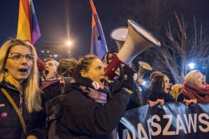 Grzegorz Żukowski Segui women's day protest