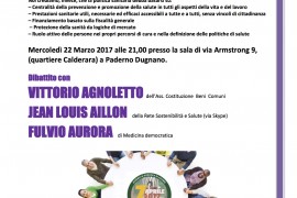 “La salute non è in vendita”: incontro pubblico in vista della giornata europea per la sanità pubblica del 7 aprile