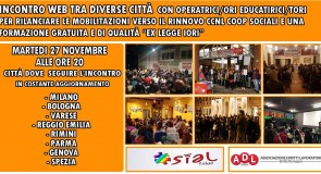 Sial Cobas-ADL Cobas: il 27 novembre incontro web per un coordinamento degli operatori sociali