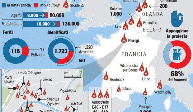 mappa gilet gialli