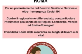 4 luglio 2020: presidio al Ministero della Salute