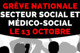 Francia 15 ottobre: mobilitazione nazionale e sciopero generale unitario del settore socio sanitario