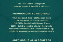 Materiali scaricabili dello Sciopero nazionale delle operatrici/tori sociali del 13 novembre 2020