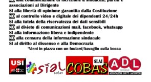 No al Codice disciplinare bavaglio: presidio giovedì 29 aprile dalle 16.30 Palazzo Marino