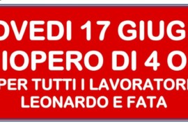 Sciopero alla Leonardo: oltre il profitto, guardando al futuro!