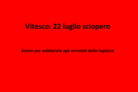 Vitesco sciopero e solidarietà agli arrestati