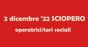 Sciopero delle operatrici e degli operatori sociali