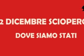 Alcune piazze dello sciopero del 2 dicembre 2022