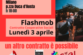 Coop sociali: Flashmob h 18:00 p.zza Duca d’Aosta