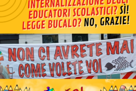 Internalizzazione degli educatori scolastici? Sì! Legge Bucalo? No, grazie!