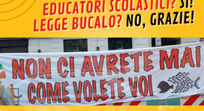 Internalizzazione degli educatori scolastici? Sì! Legge Bucalo? No, grazie!