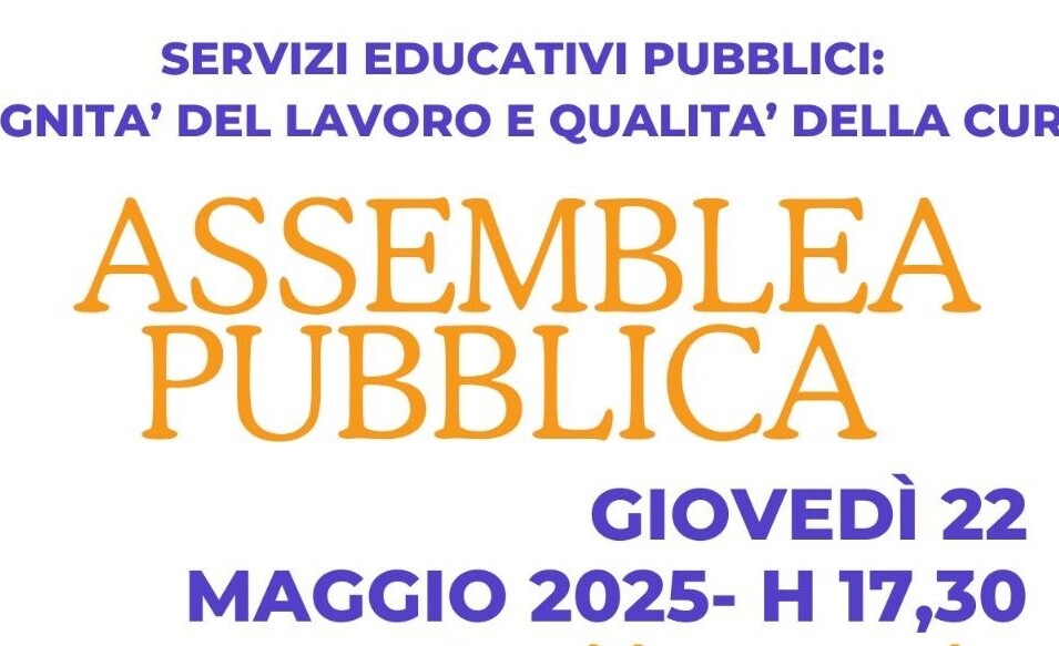 Dignità del lavoro e qualità della cura: assemblea a Cinisello il 22/05