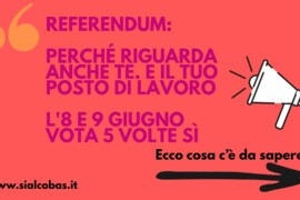 Referendum, schede pratiche sull’8-9 giugno: andiamo a votare!