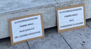 Servizi educativi, presidio sotto il Comune di Cinisello: No all’esternalizzazione