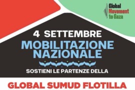 Global Sumud Flotilla, giovedì 4 presidio a Milano a sostegno della partenza