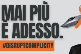 Basta complicità: mail bombing contro gli F35, scrivi a Crosetto e Tajani