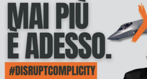 Basta complicità: mail bombing contro gli F35, scrivi a Crosetto e Tajani