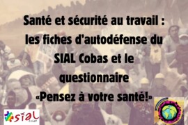 Santé et sécurité au travail : les fiches d’autodéfense du SIAL Cobas et le questionnaire «Pensez à votre santé!»