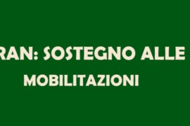 IRAN: sostegno alle mobilitazioni in corso