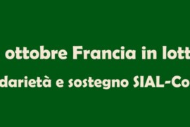 Francia 13 ottobre: solidarietà e sostegno alle lotte
