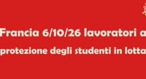 Francia 6 ottobre solidarietà agli studenti dei sindacati dei lavoratori